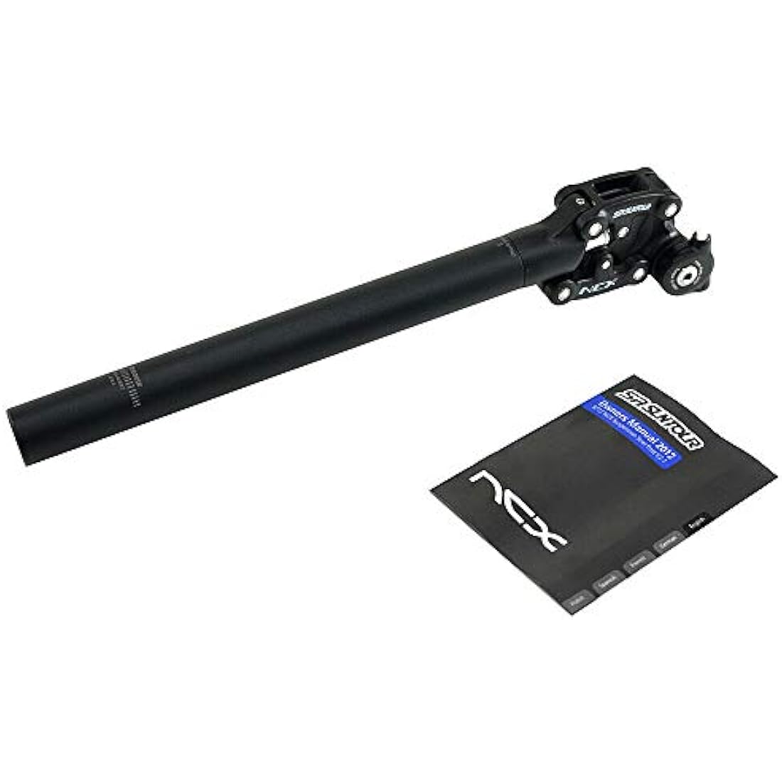 SR Suntour SP12 NCX Suspension Seatpost - 31.6 x 350mm with Cover