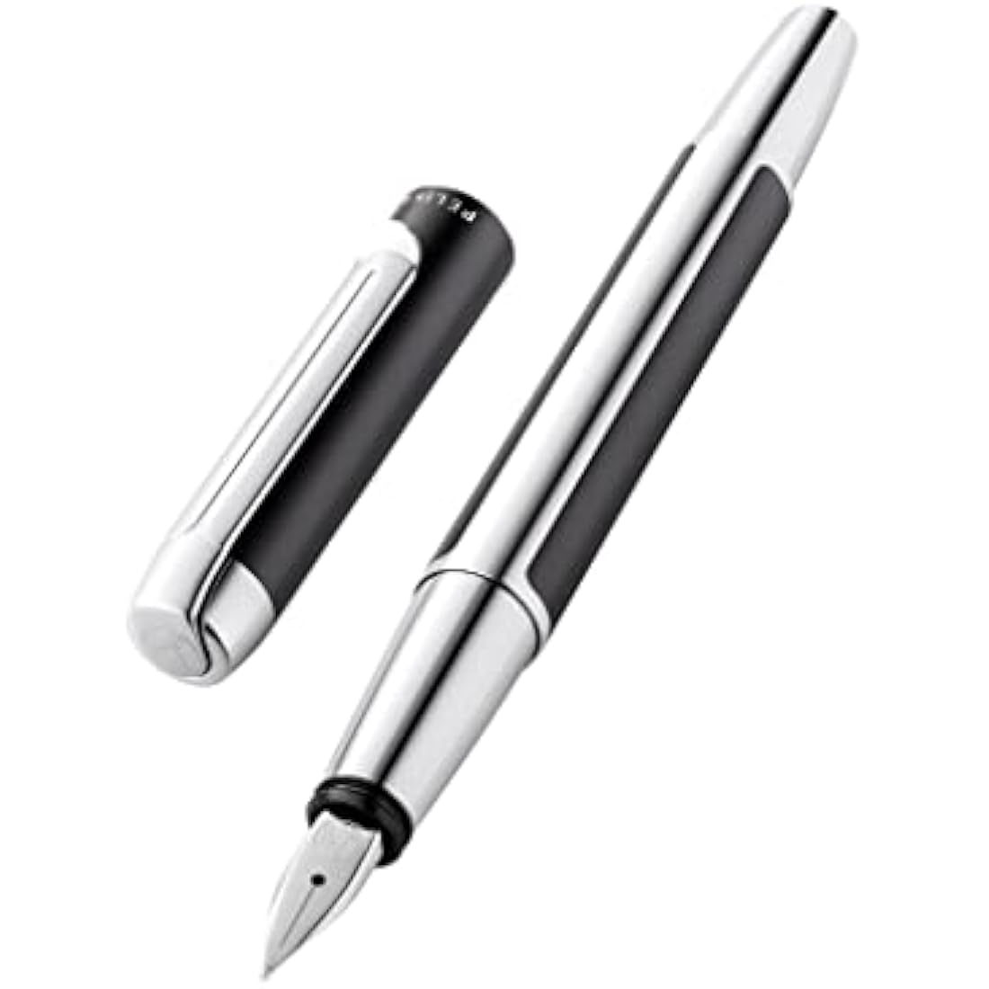 Pelikan Pura Fountain Pen – Anthracite Aluminum, Medium Nib (M)
