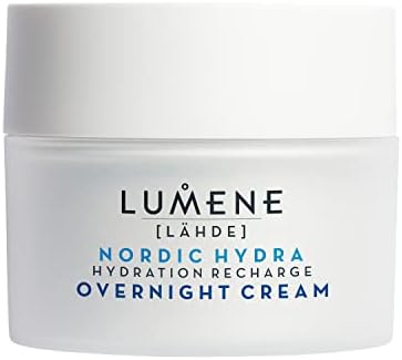 LUMENE Nordic Hydra Overnight Cream – Vegan Night Face Moisturizer 50ml