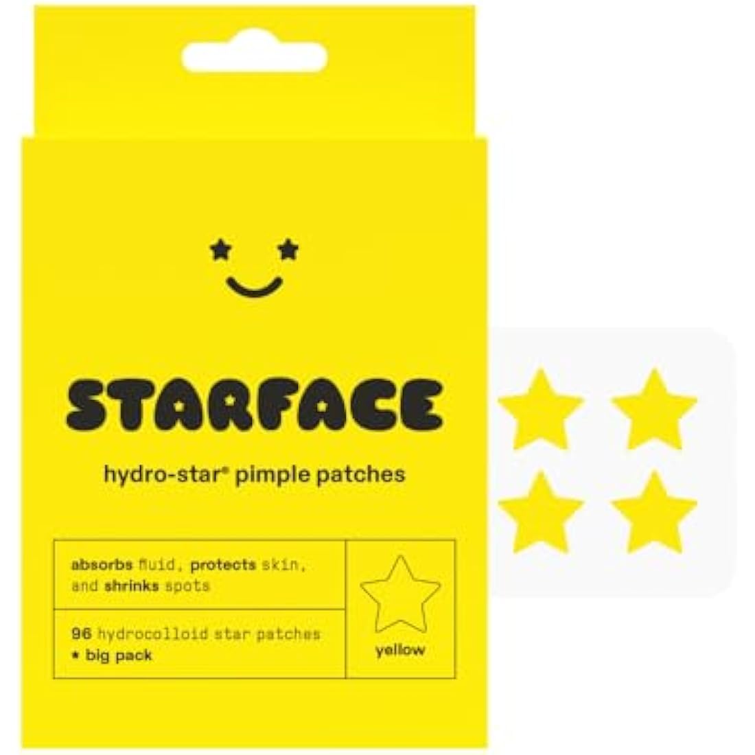 Starface Hydro-Stars Hydrocolloid Pimple Patches - 96 Count Big Pack