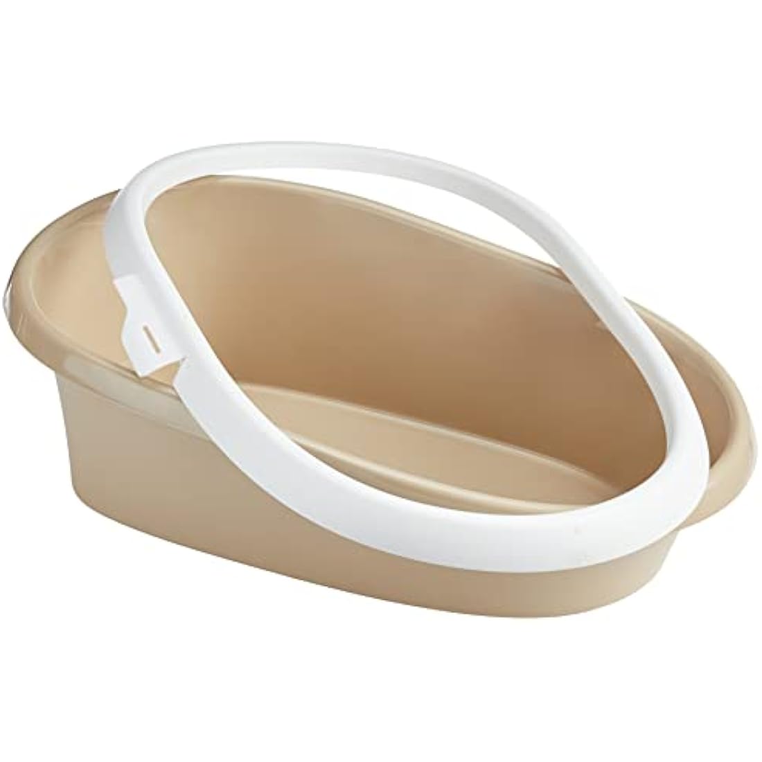 Trixie Paulo Cat Litter Tray with Rim - Durable Taupe/Cream - 58x39cm