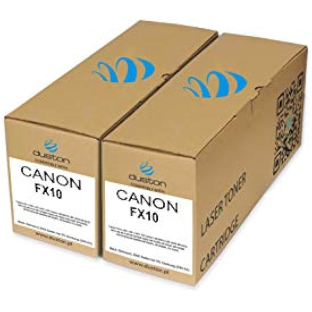 Duston 2-Pack FX10 Black Toner Cartridge for Canon FAX L100 L120 L140