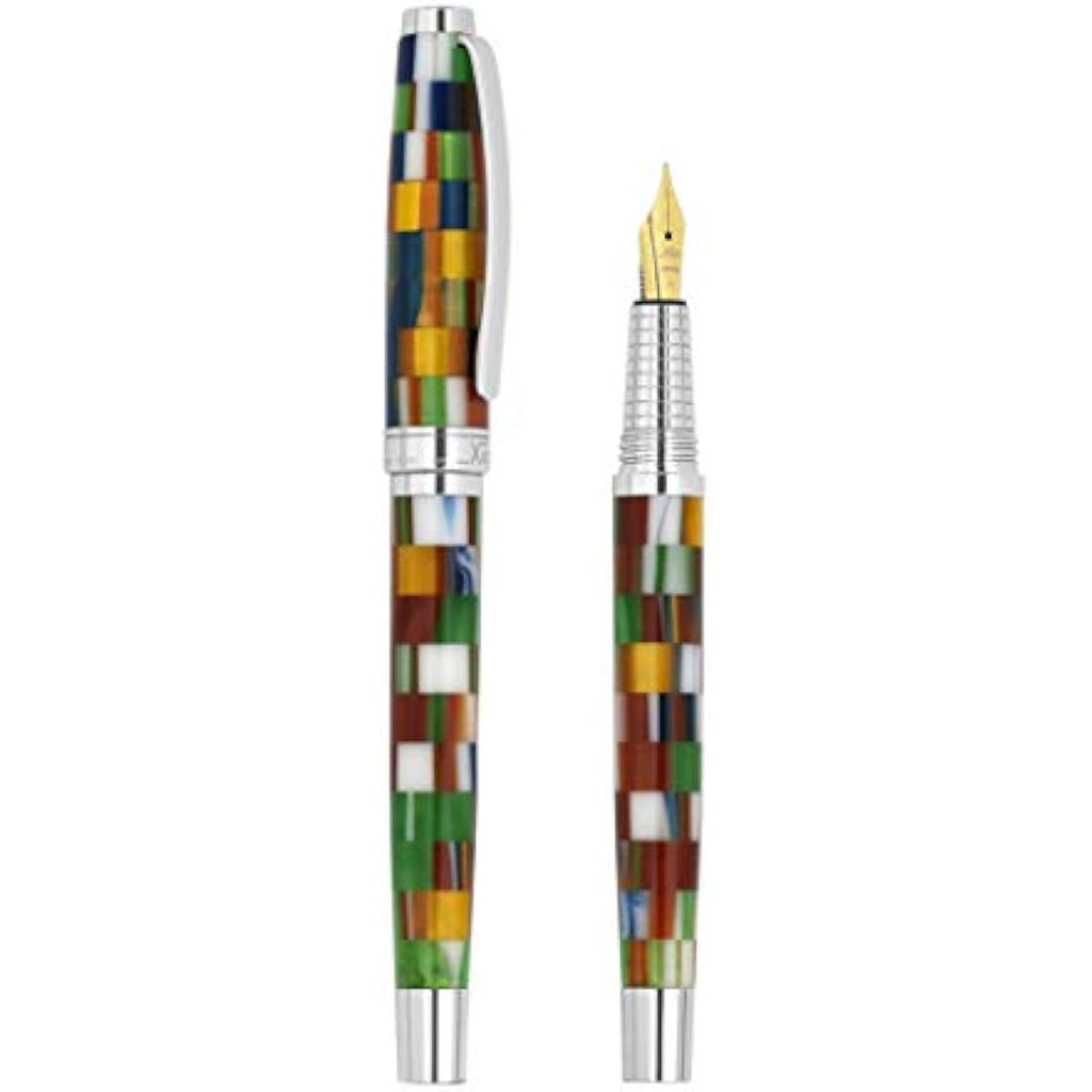 Xezo Urbanite II Fountain Pen | Handcrafted Multicolor Medium Nib