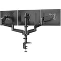 HUANUO Triple Monitor Stand | Gas Spring Desk Mount for 17-32 Inch Screens