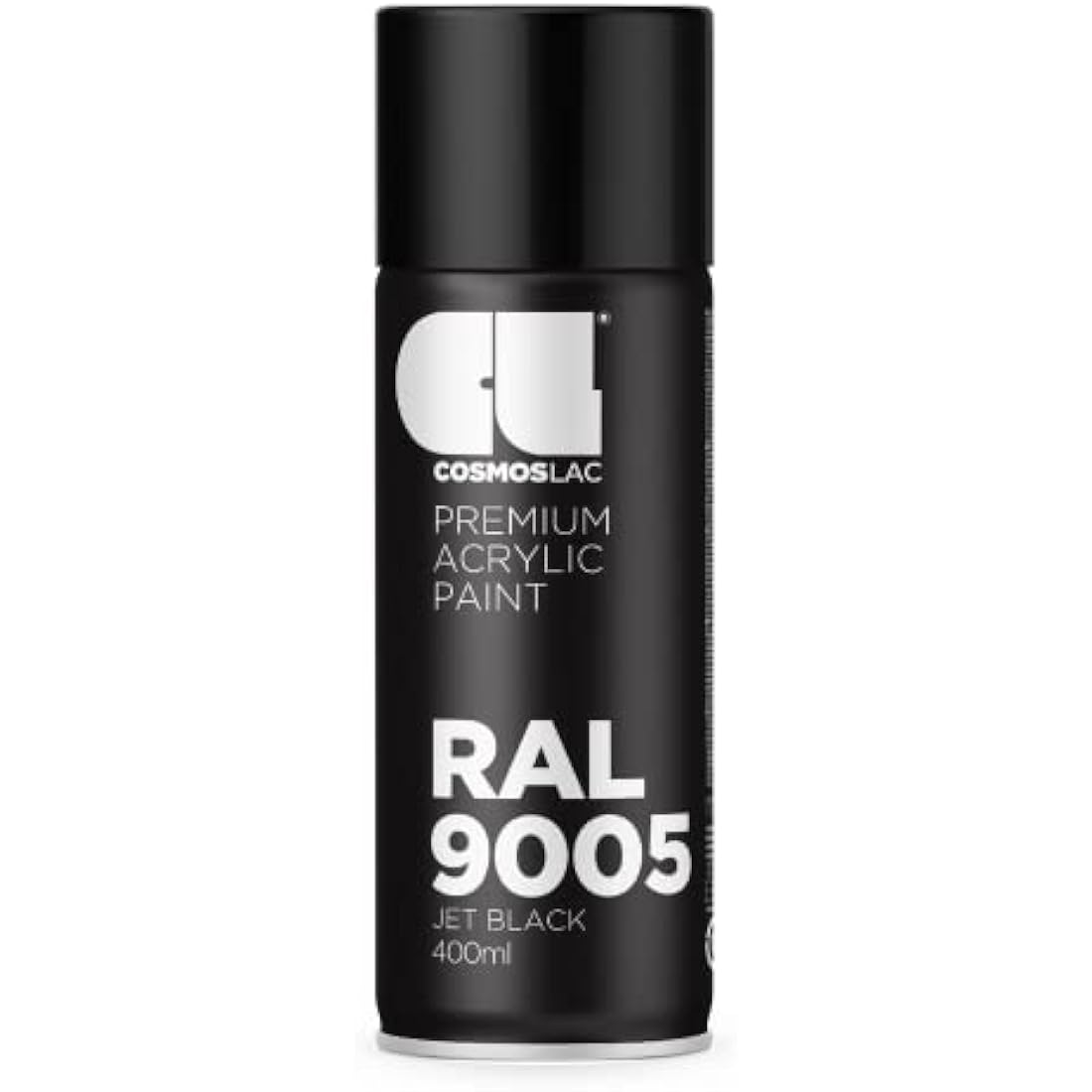 Cosmos LAC Acrylic Spray Paint | RAL 9005 Semigloss Black | 400ml