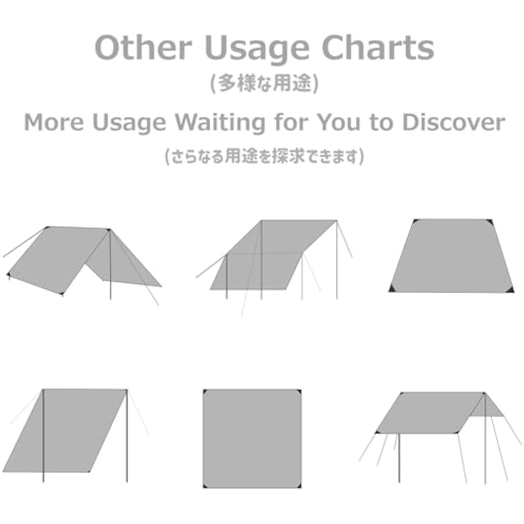 Waterproof Camping Tarp – Camouflage Rain Fly Shelter