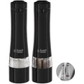 Russell Hobbs Electric Salt and Pepper Mill Set – Black Stainless Steel