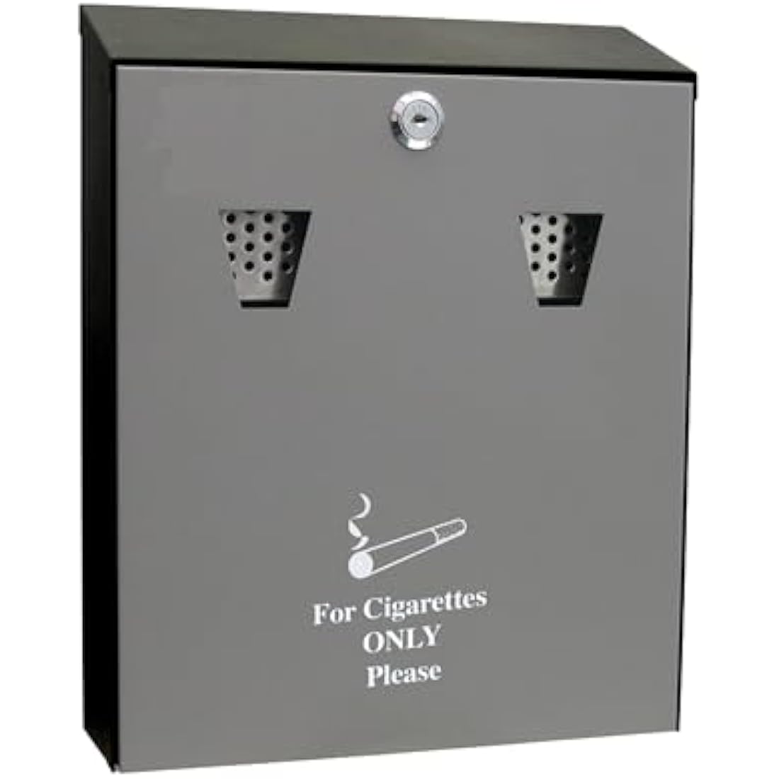Cathedral Outdoor Ashtray | 3.1L Wall-Mounted Bin with Security Lock