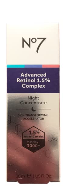 No7 Advanced Retinol 1.5% Complex Night Concentrate Serum – 30ml