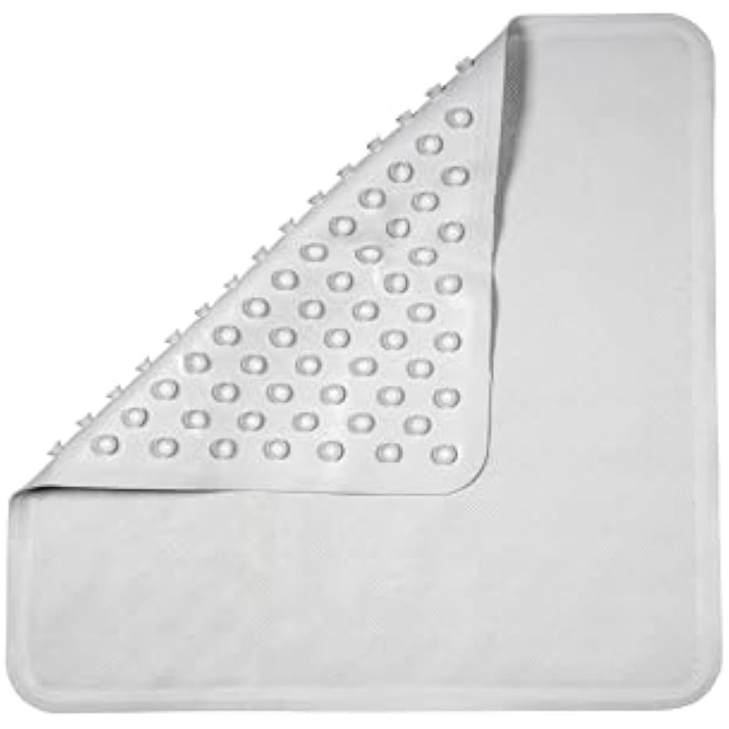 Croydex Rubagrip Square Shower Mat – Non-Slip Natural Rubber, 53x53cm