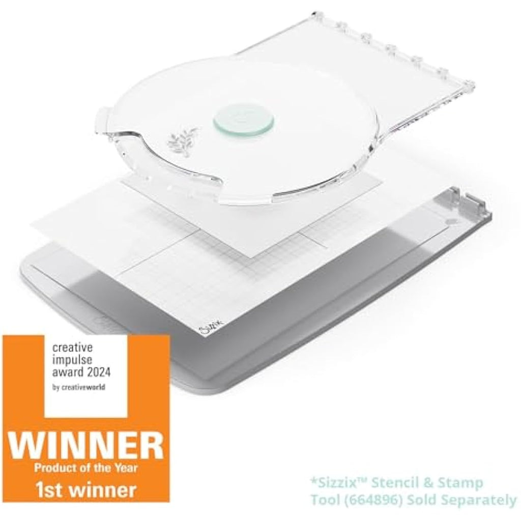 Sizzix Stamp & Spin Tool – Rotating Stamp Press for Wreath Making