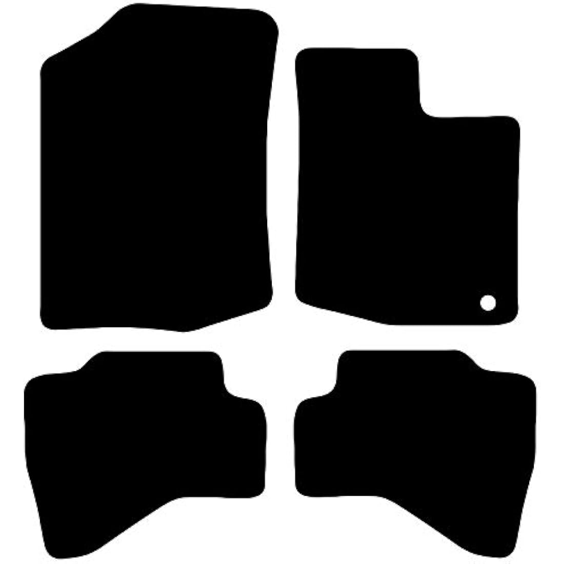 Tailored Car Mats for Toyota Aygo 2005-2014 | 4pc Black