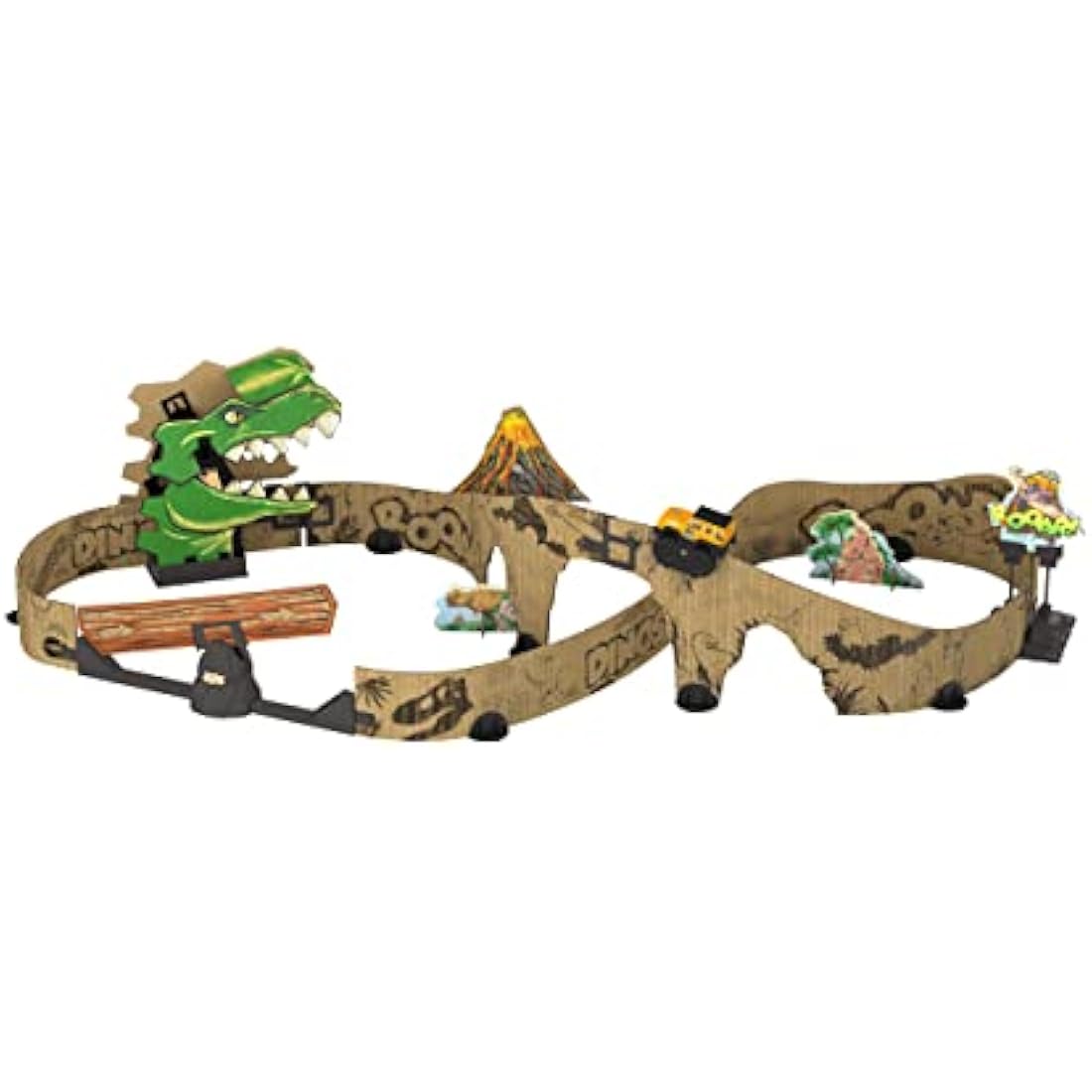 VTech Car-Board Racers Off-Roader & Track – Dinosaur Cardboard Playset