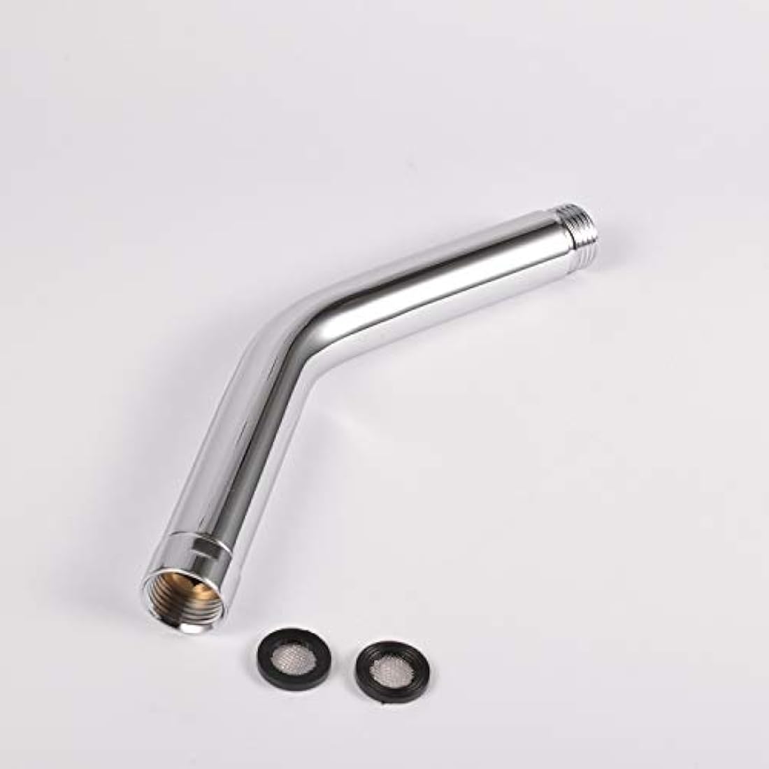 Maxforyou 20cm Curved Shower Extension Arm | G1/2 Stainless Steel