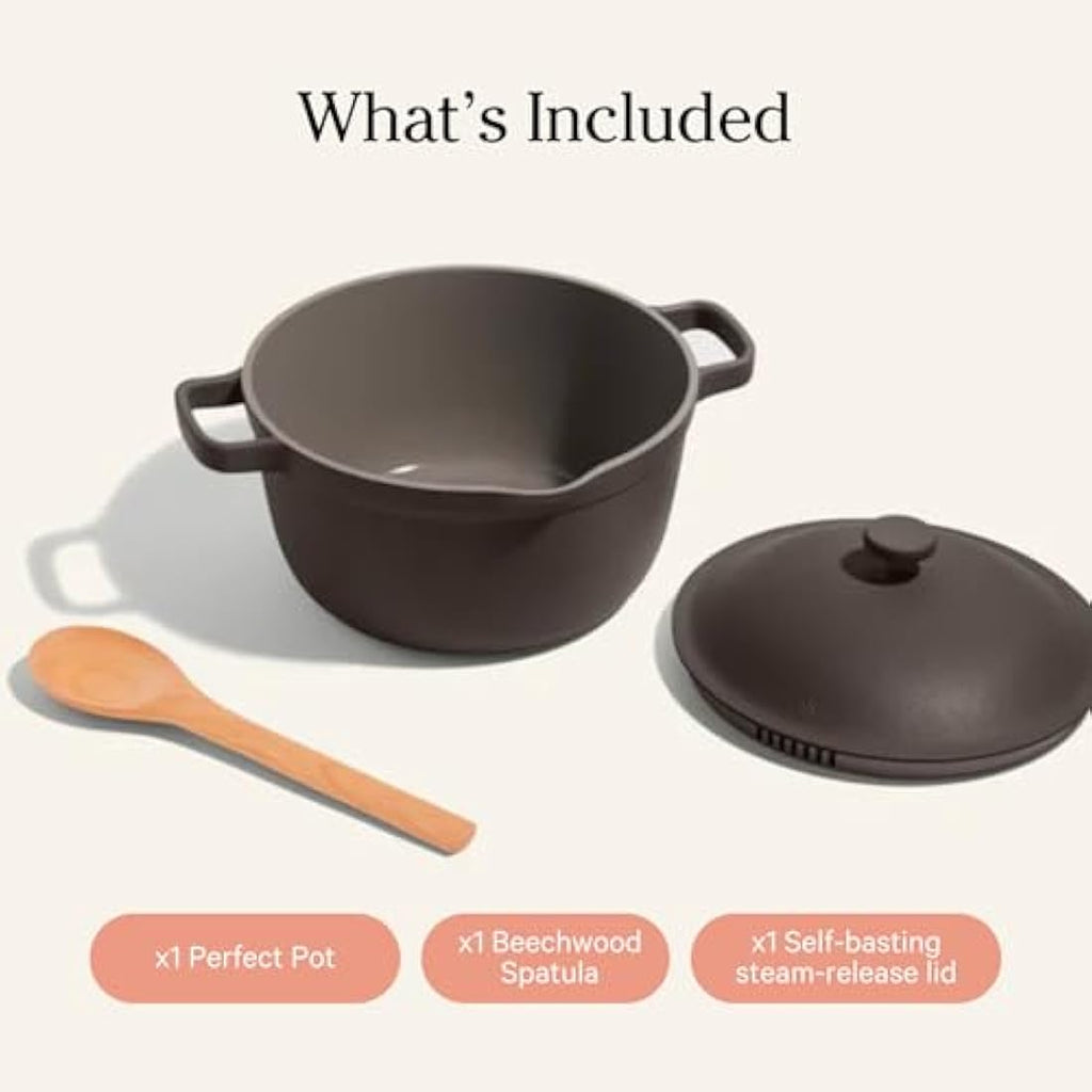 Our Place Mini Perfect Pot – 2.4L Nonstick Ceramic Saucepan | Char