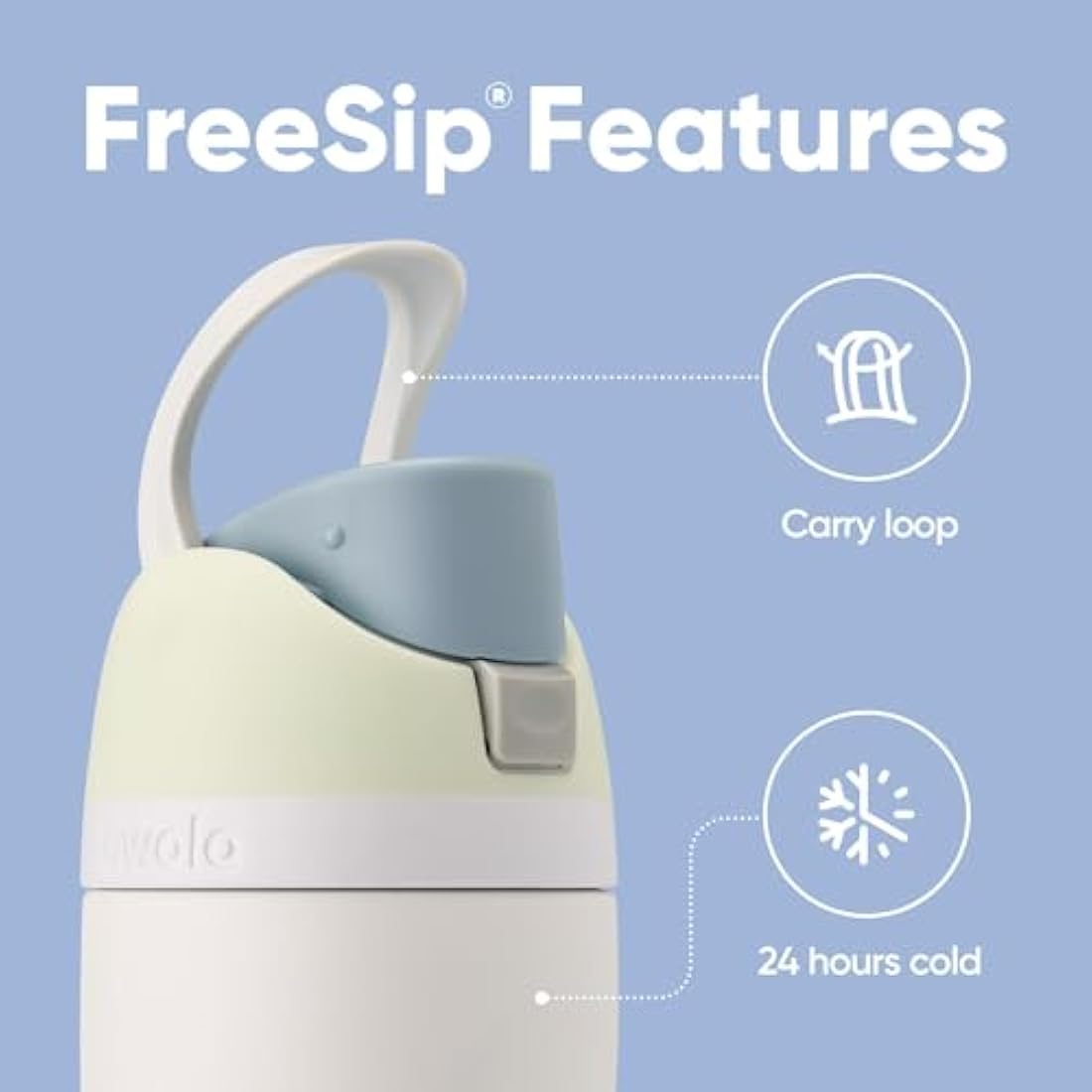 Owala FreeSip 710ml Insulated Stainless Steel Water Bottle – Iced Breeze