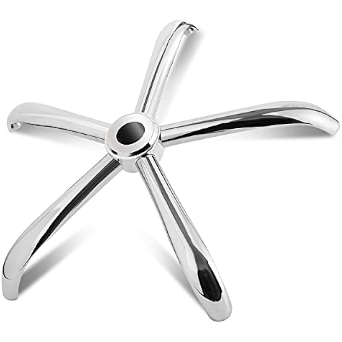 28" Heavy Duty Office Chair Base – Polished Steel Replacement