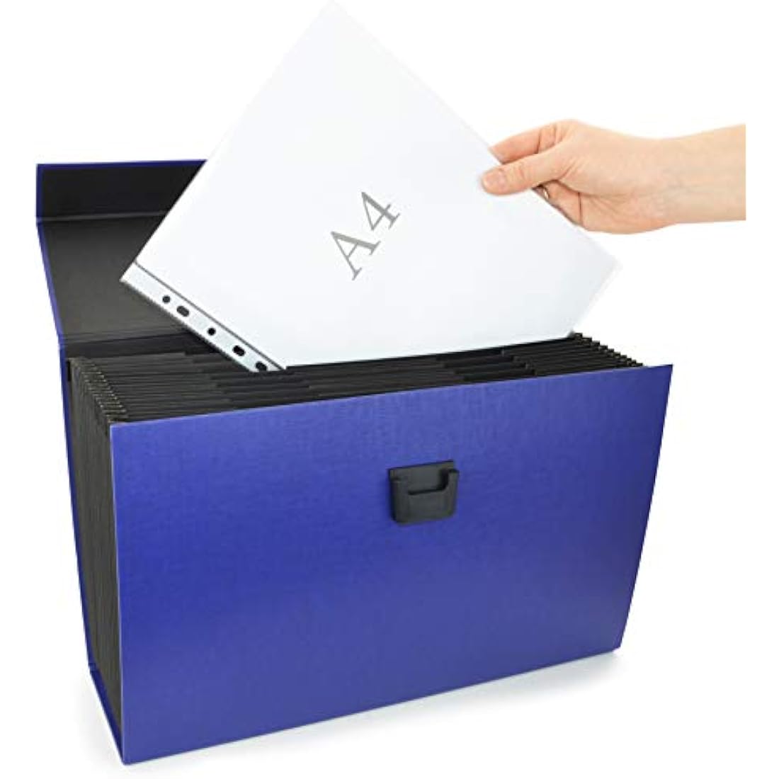 Rapesco 19-Part Expanding Box File Document Organiser, A4+, Blue