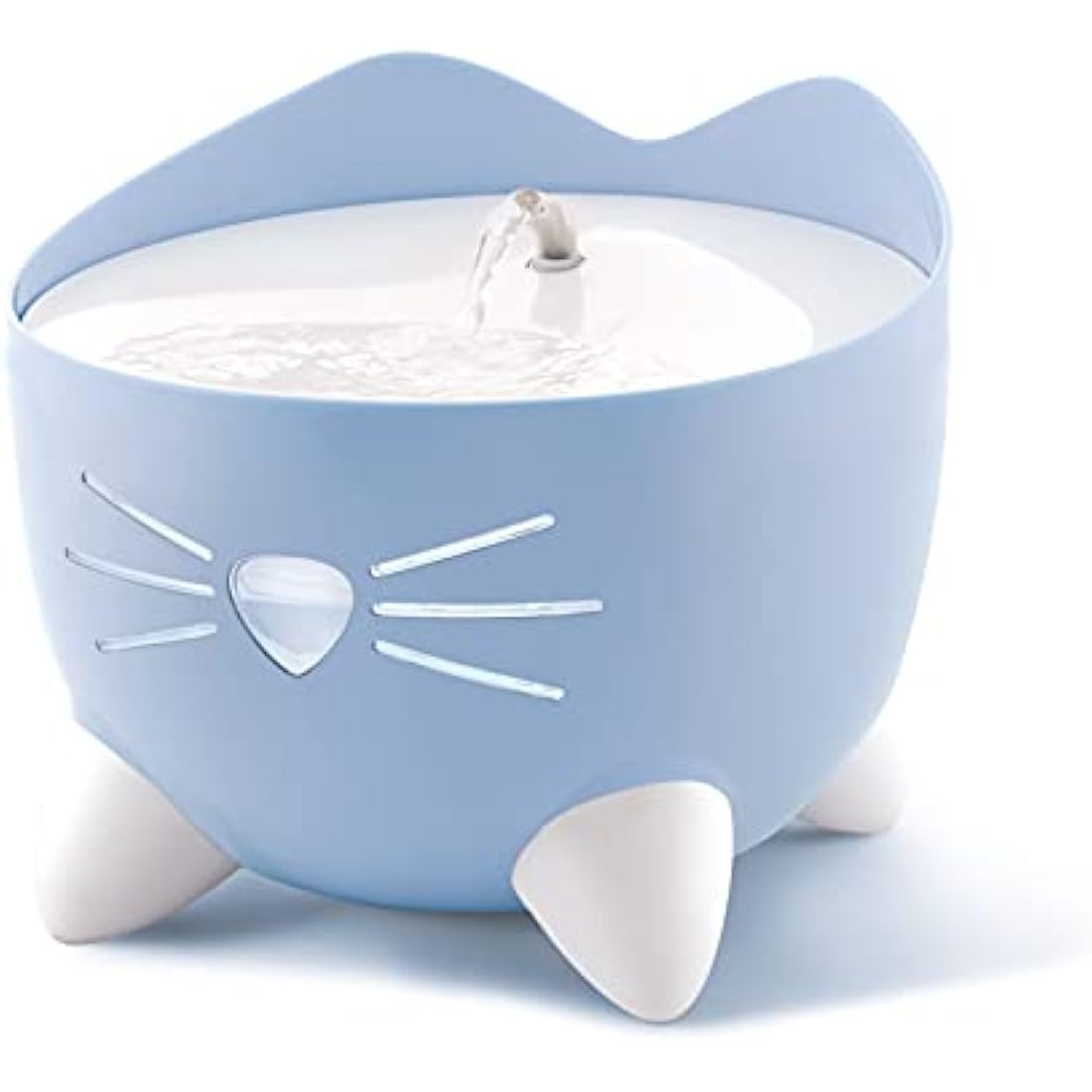 Catit PIXI Cat Drinking Fountain - Filtered Running Water Bowl, Blue