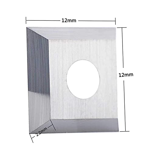 SpeTool 12mm Square Carbide Inserts for Router Bits - 10 Pack