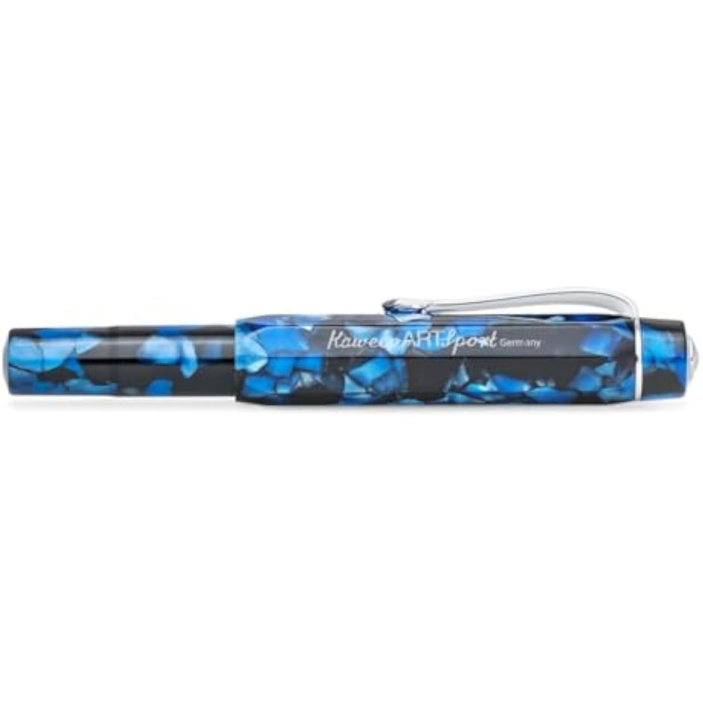 Kaweco Art Sport Fountain Pen – Pebble Blue Acrylic, Fine Steel Nib
