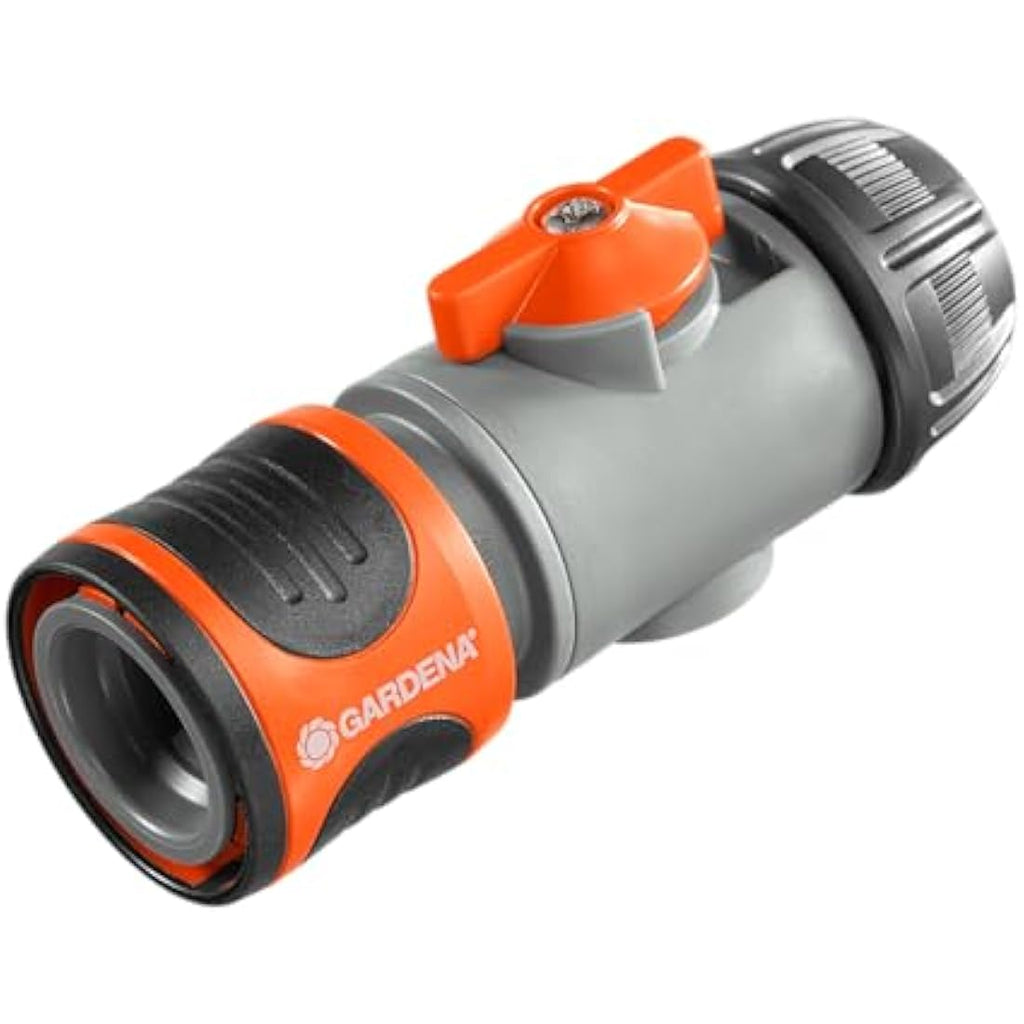 Gardena Hose Connector with Control Valve for 13-15mm Hoses | UV Proof