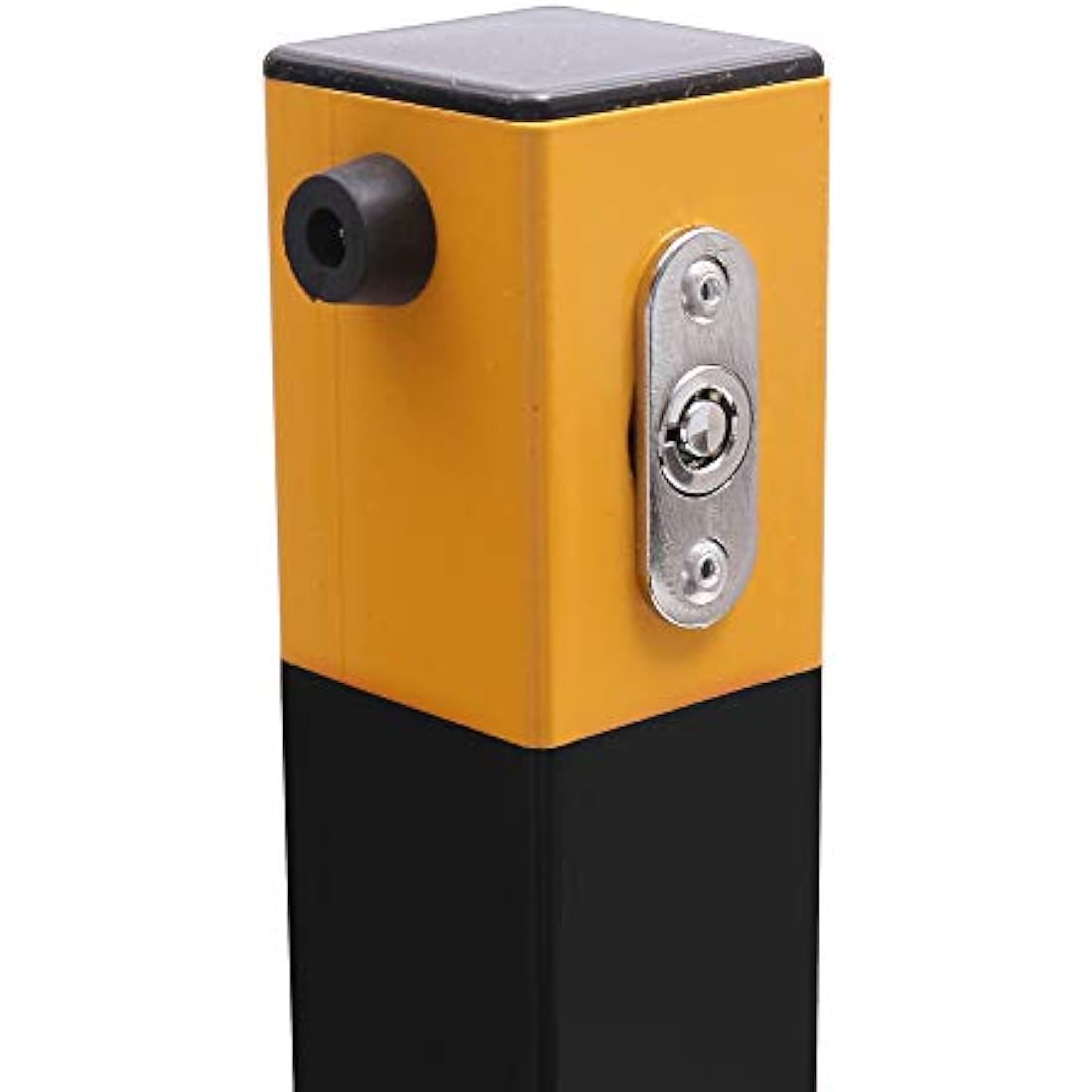 Foldable Steel Car Parking Barrier Post - 60cm Yellow/Black