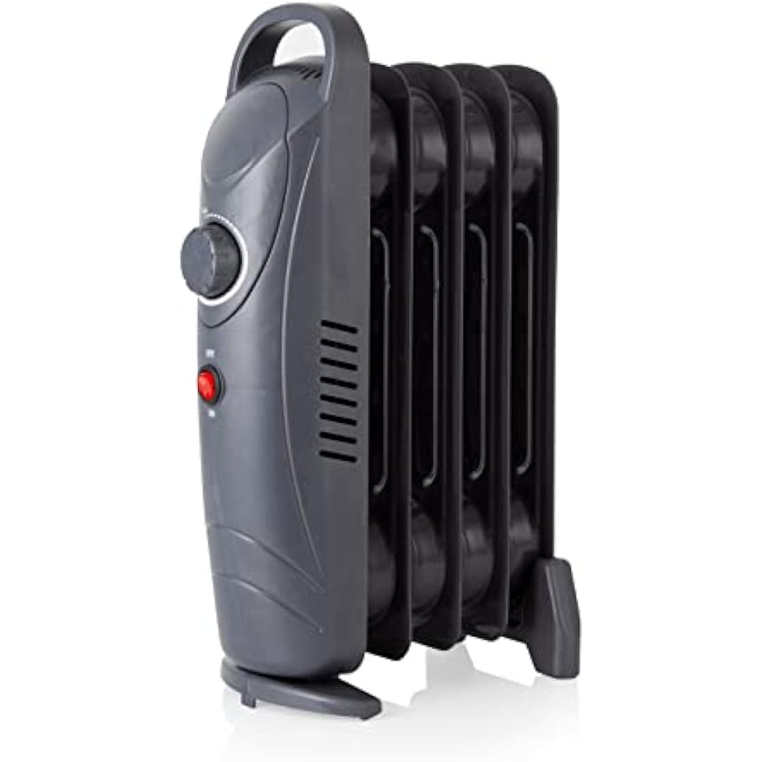 Warmlite 650W 5 Fin Oil Filled Radiator – Dark Titanium Electric Heater
