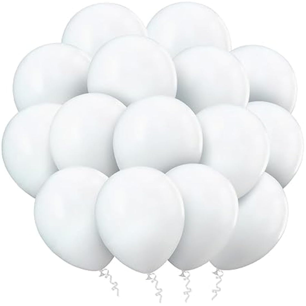 Ainiv 60 PCS Matte White Latex Balloons | 12 Inch Party Decorations