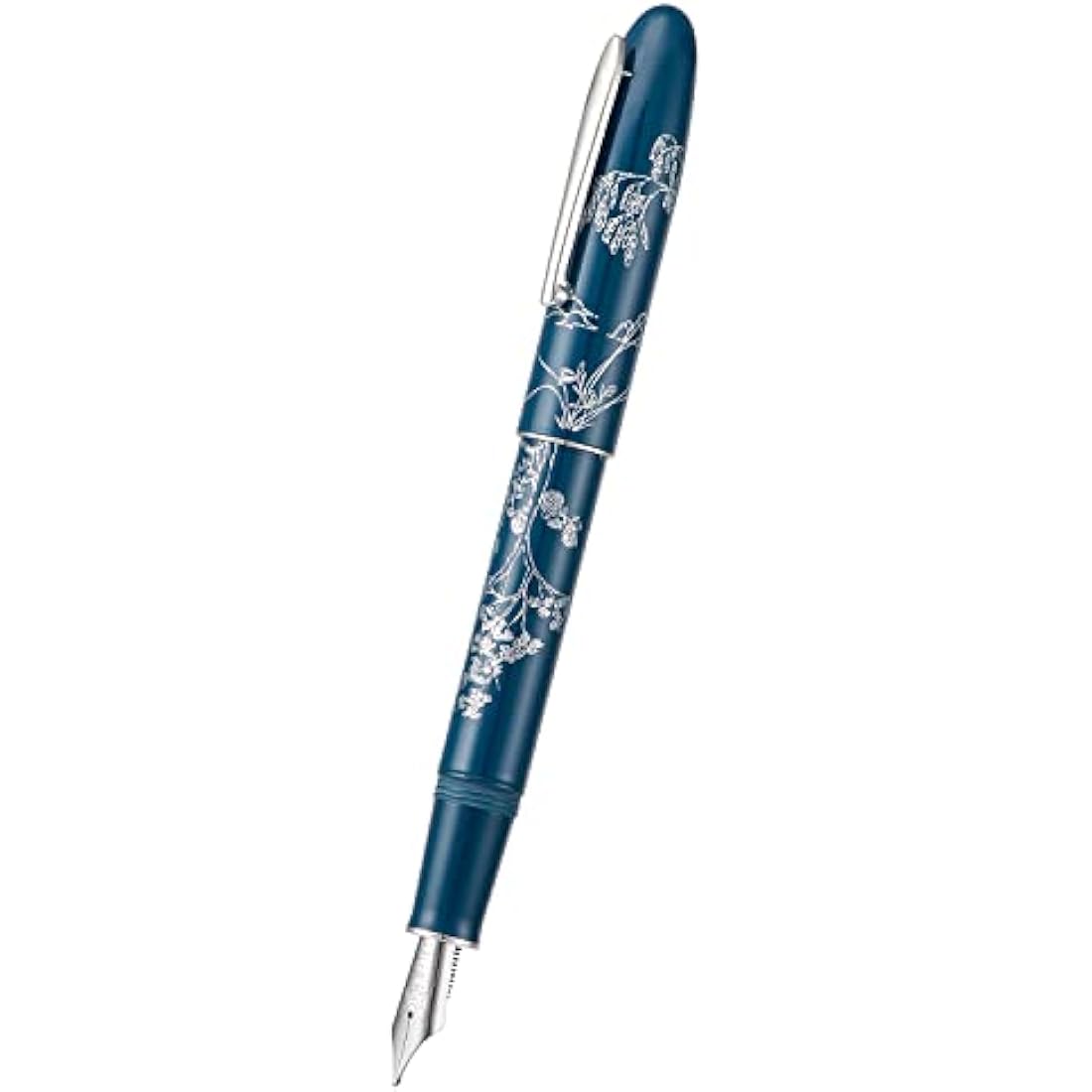 Hongdian N23 Blue Rabbit Fountain Pen | Extra Fine Nib Silver Trim