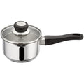 Judge Vista Stainless Steel Draining Saucepan with Glass Lid - 14cm 1L