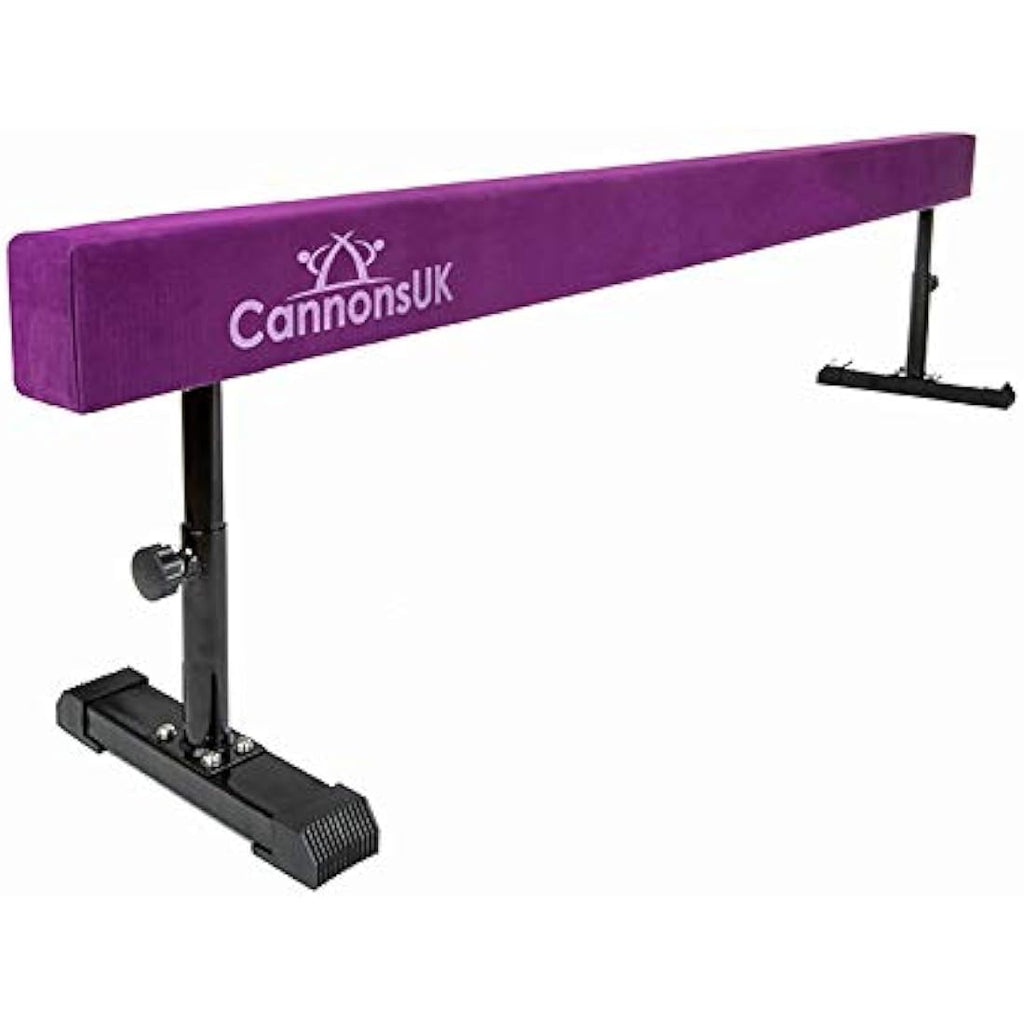 8ft Solid Gymnastics Balance Beam | Adjustable Suede Beam