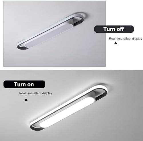 Jolof Store Modern LED Flush Mount Ceiling Lamp | 72cm Linear Metal Light