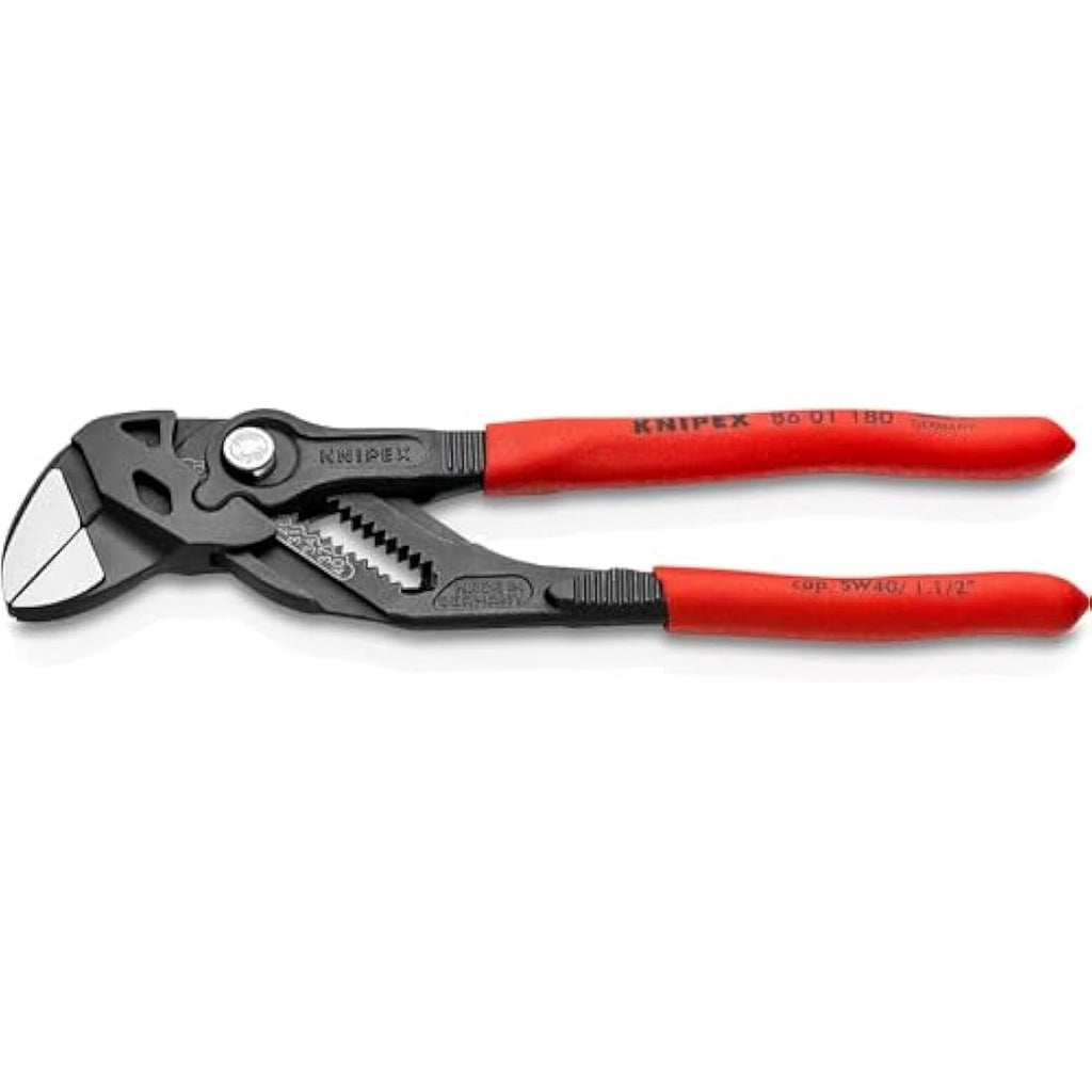 Knipex Pliers Wrench | 180mm Adjustable Spanner with Plastic Grip