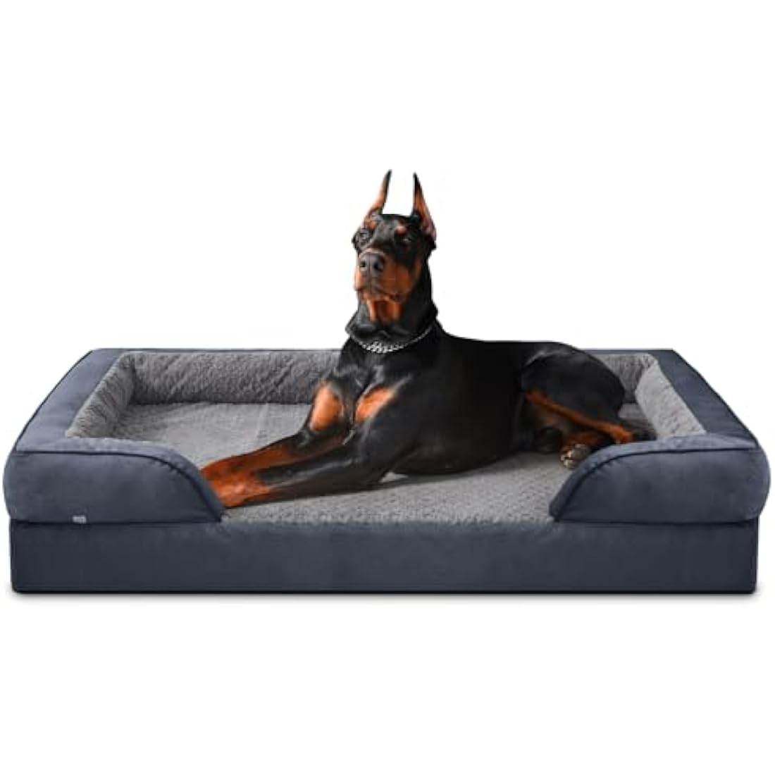 JOEJOY Orthopedic Memory Foam Dog Bed – Washable Sofa Couch, Dark Grey