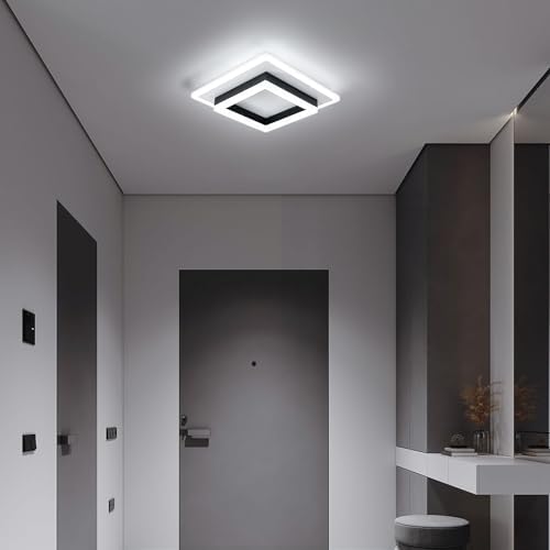 DELIPOP Modern Square LED Ceiling Light – 30W 6500K Acrylic Lamp