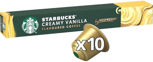 Starbucks Creamy Vanilla Coffee Pods for Nespresso - 60 Blonde Roast Capsules
