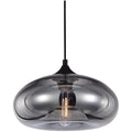 Jolof Store Industrial Glass Pendant Light – Silver Vintage Hanging Lamp