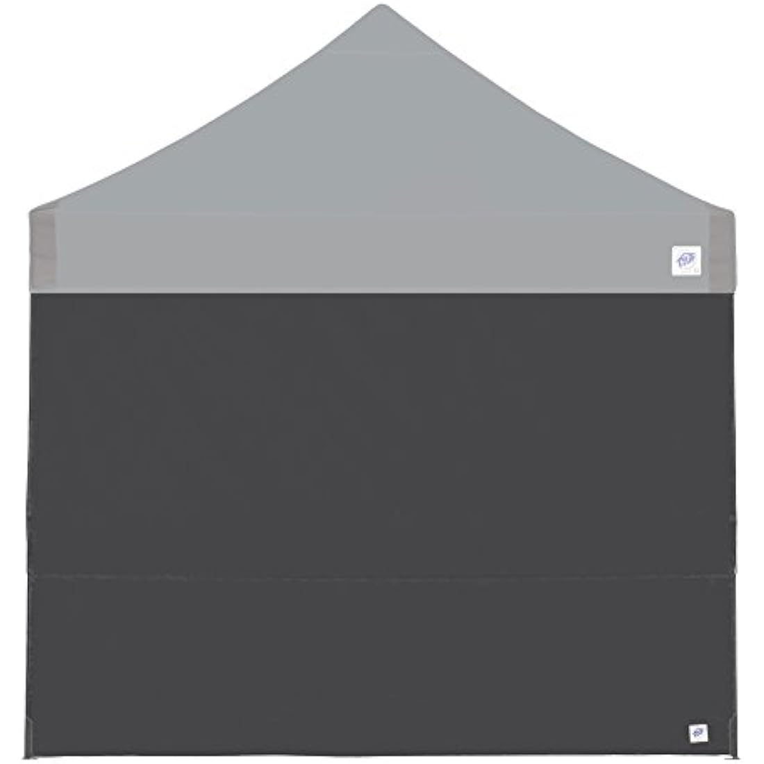 E-Z UP 10' Straight Leg Canopy Sidewall – Steel Grey Fire Resistant