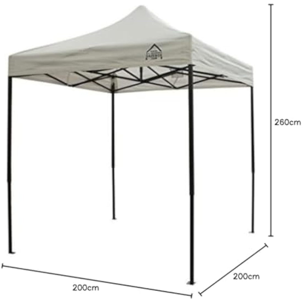 All Seasons Gazebos 2x2m Waterproof Pop Up Gazebo with 4 Sides - White