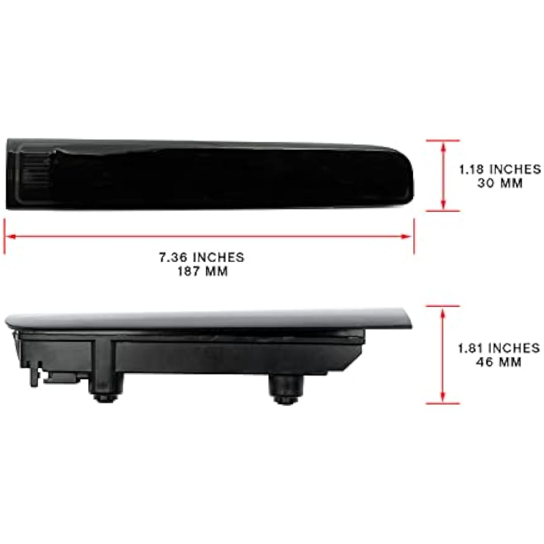 Jolof Store LED Third Brake Light for VW T5 T6 Transporter – Smoke Lens