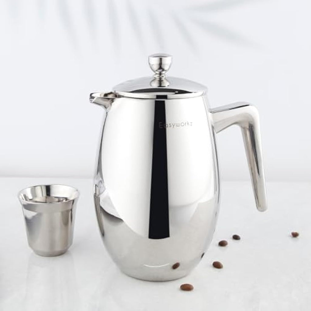 Easyworkz Nando French Press | 700ml Double Wall Stainless Steel