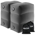 Maliton Inflatable Airplane Footrest | Adjustable Travel Pillow, 2 Pack
