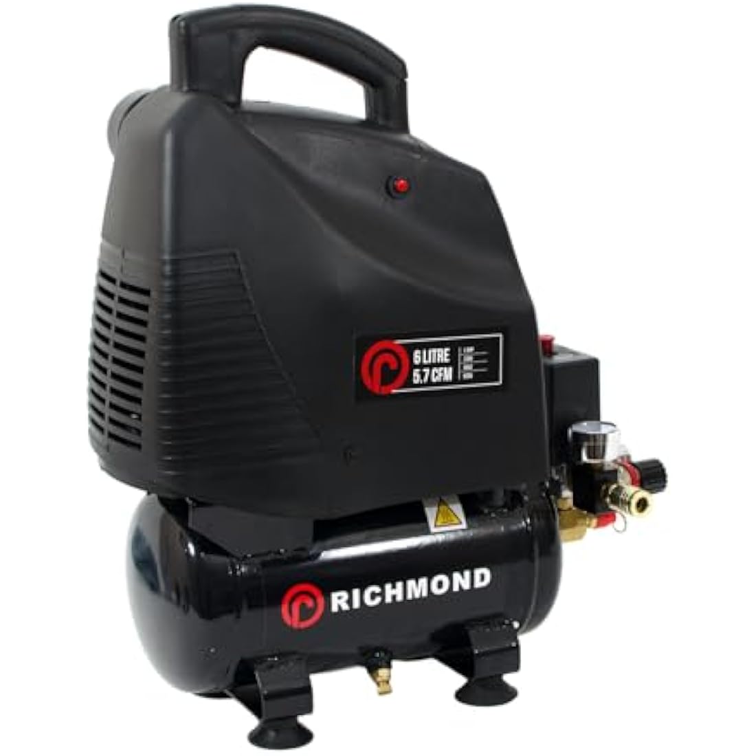6L Air Compressor | 1.5 HP Oil-Free Portable Air Tank