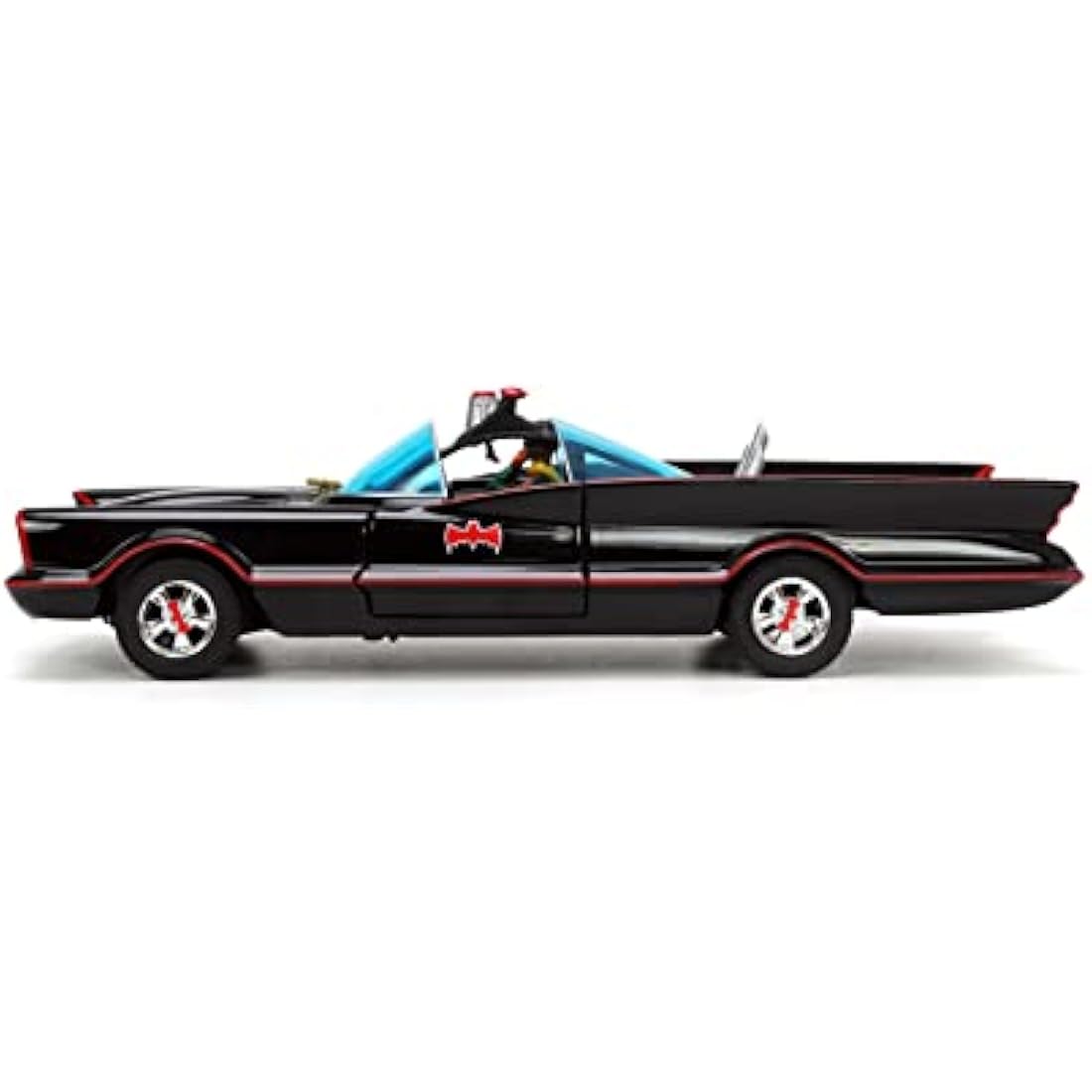 DC Comics 1966 Batmobile 1:24 Die-Cast Car with 4 Figures