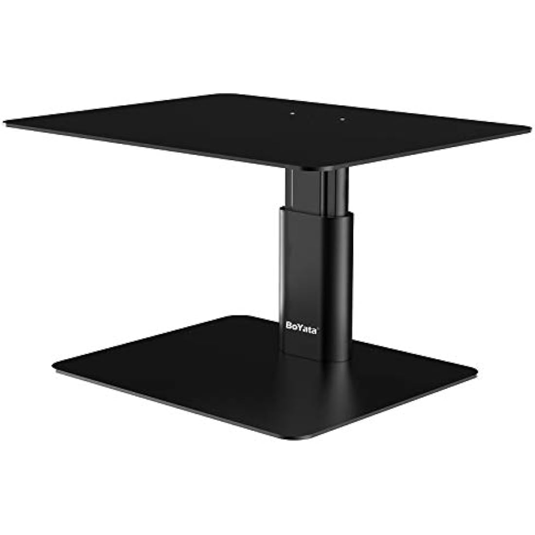 BoYata Adjustable Metal Monitor Stand Riser - Ergonomic Desktop Organizer