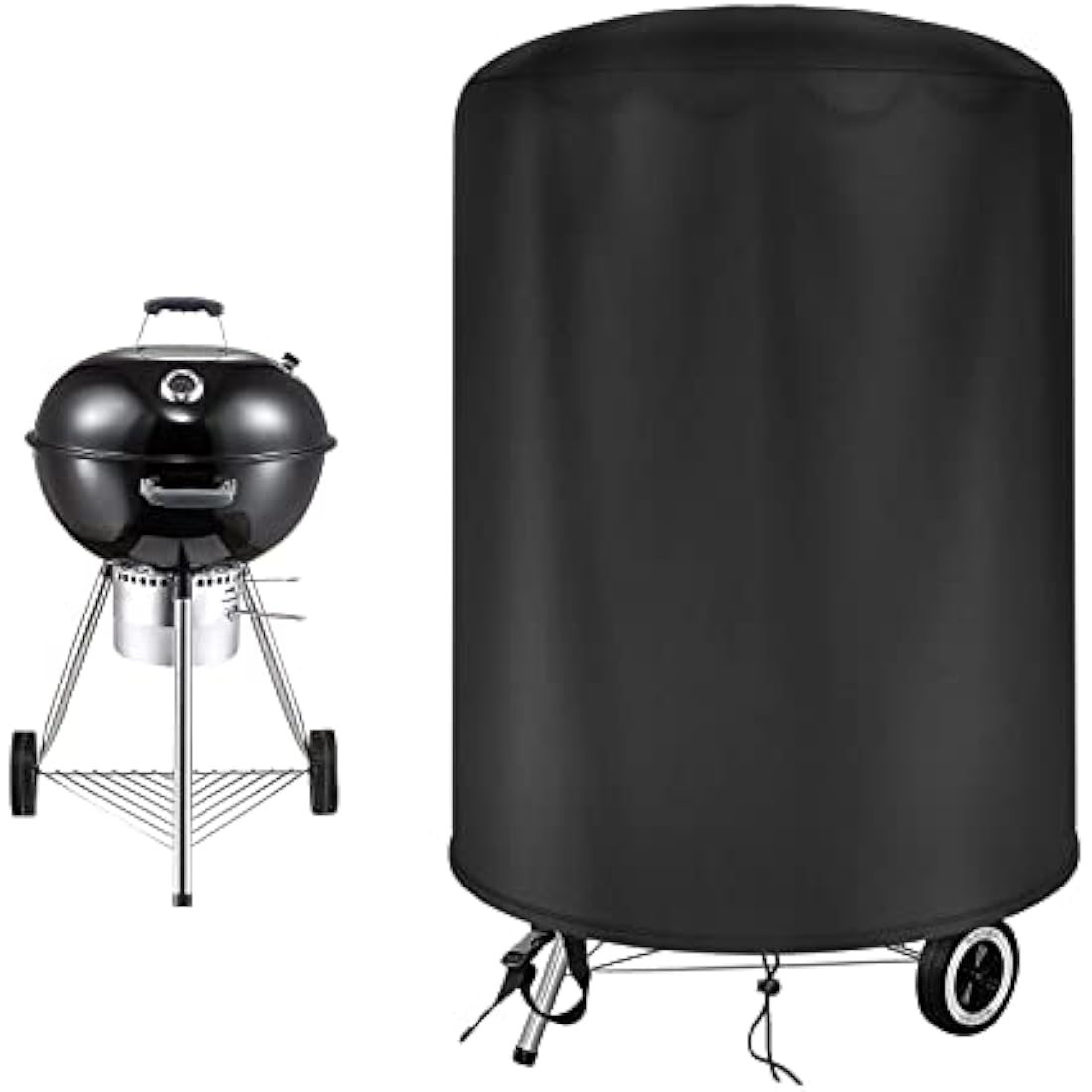 Raweao Kettle BBQ Cover – 500D Oxford Waterproof Grill Cover for Weber 57cm