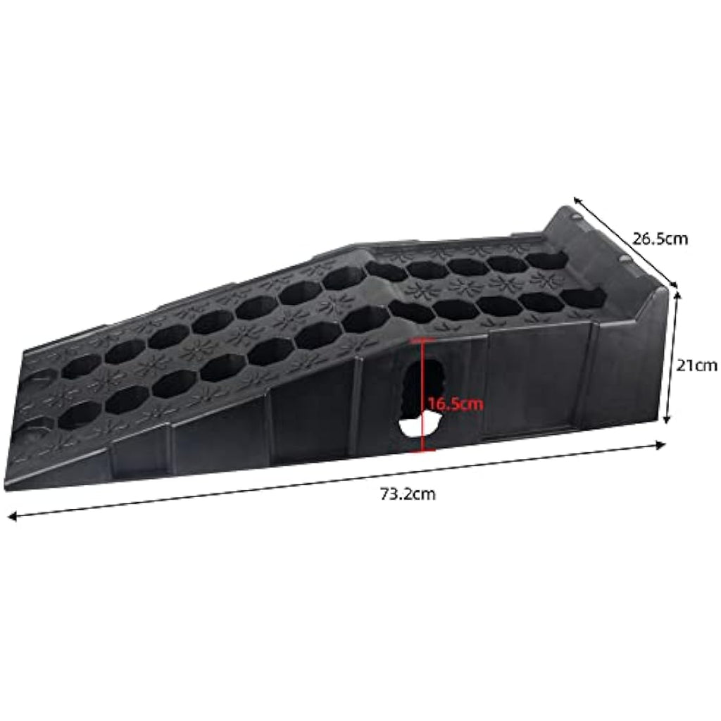 DAYUAN 7 Ton Heavy Duty Plastic Car Ramps for Vehicle Service - 2 Pack