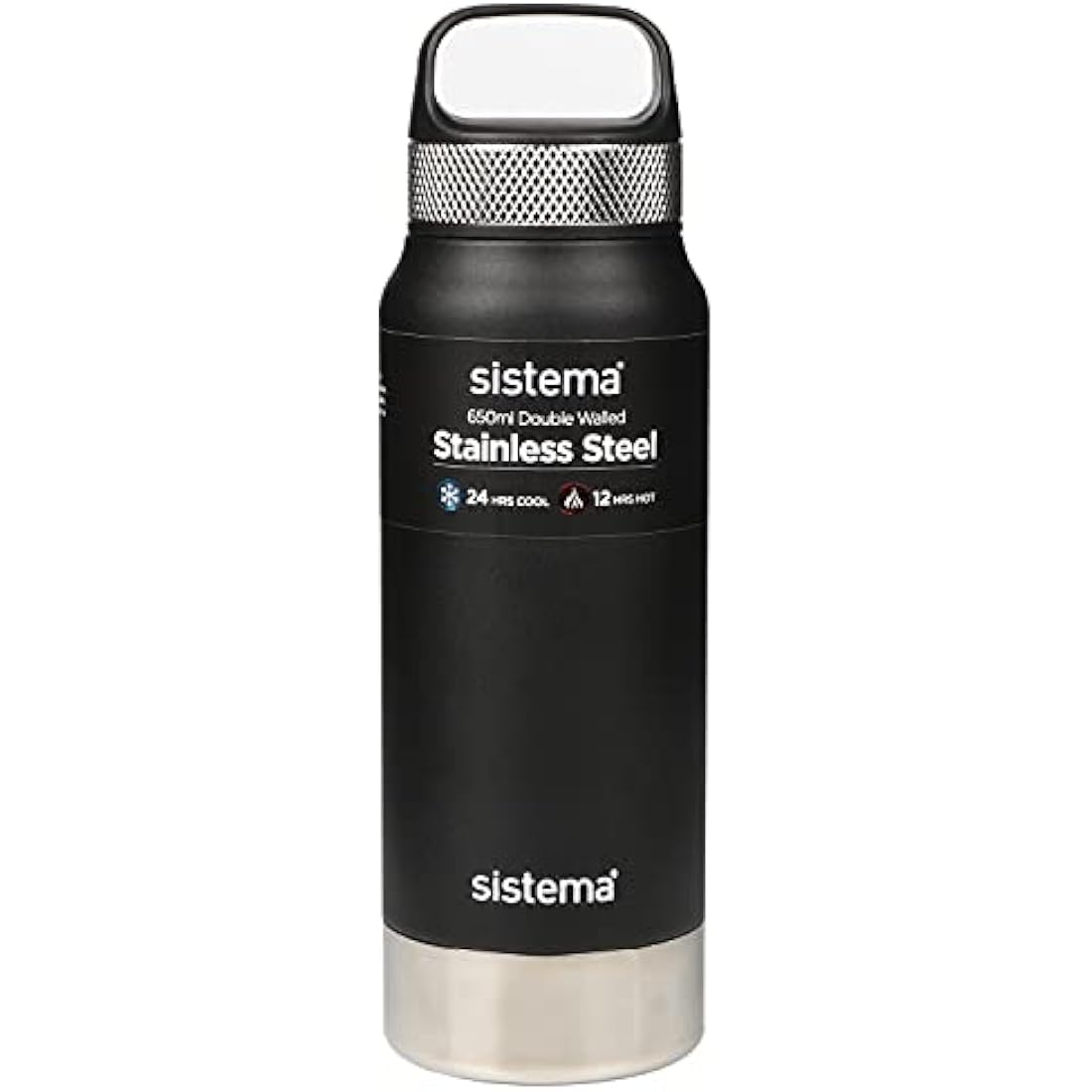 Sistema Stainless Steel Water Bottle | 650ml Vacuum Insulated Metal