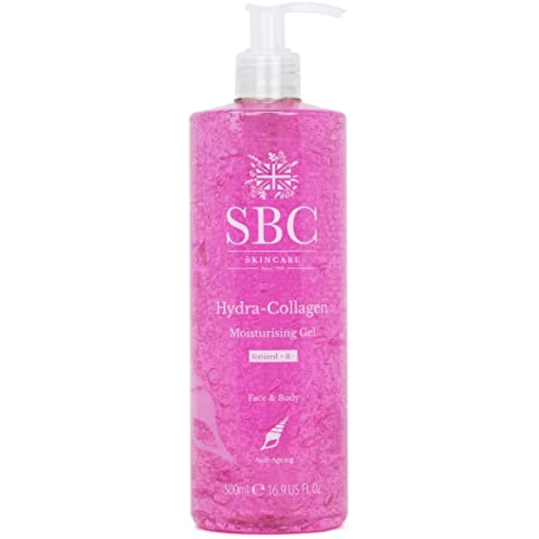 SBC Skincare Marine Collagen Gel 500ml – Hydrating Face & Body Moisturiser